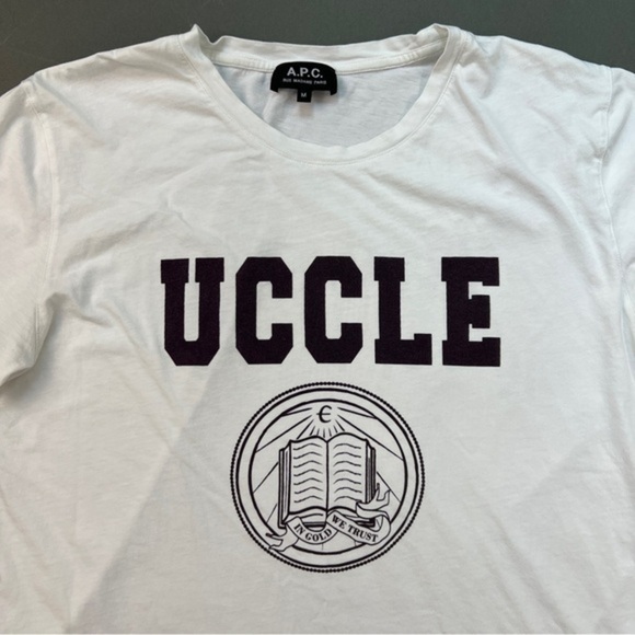 APC Tee Shirt UCCLE IN GOD WE TRUST graphic tee - Picture 3 of 8